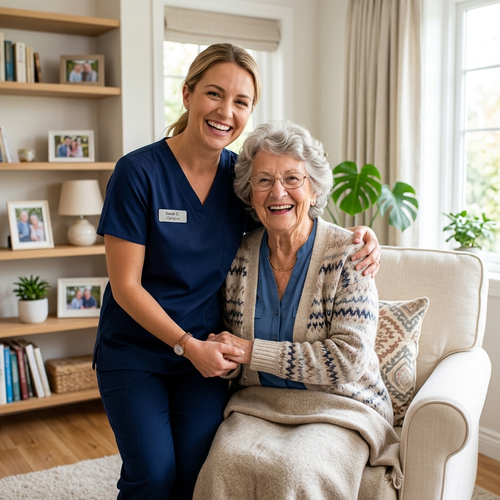 Caregiver with Elder Client