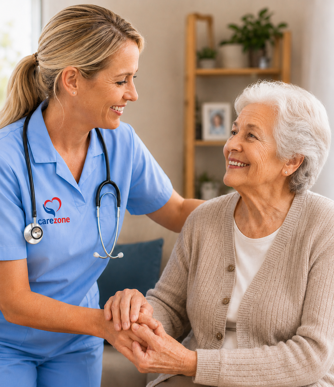 Caregiver with Elder Client